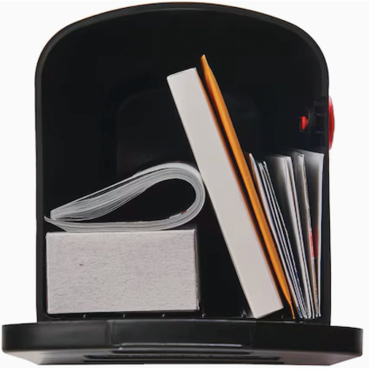 Parsons Medium Black Plastic Post Mount Mailbox Image 2