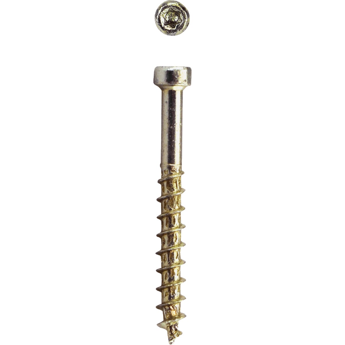 SPAX #8 x 1-1/2 In. T10 Plus Cylindrical Head HCR (Exterior Rated) Yellow Trim Screw (100 Ct.)
