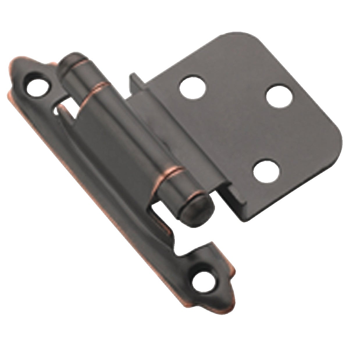 Amerock 3/8 In. Oil-Rubbed Bronze Self-Closing Inset Hinge, (2-Pack) Image 1