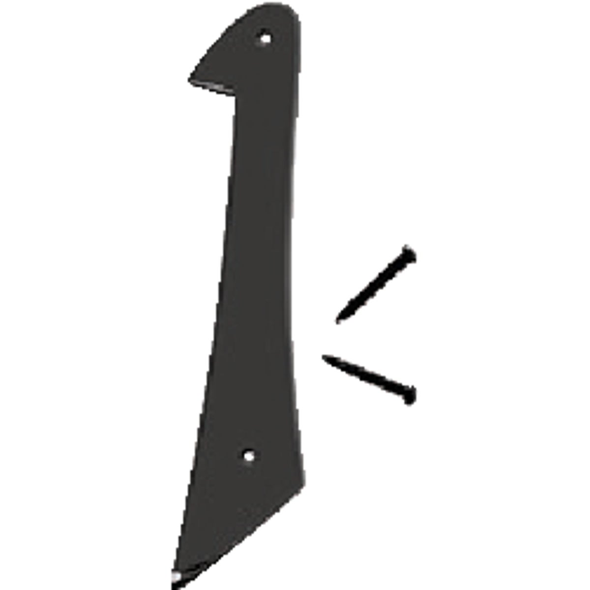 Hy-Ko 4 In. Satin Black Number 1 Image 1