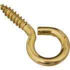 National Hardware #8 Brass Large Screw Eye (3-Count) Image 1