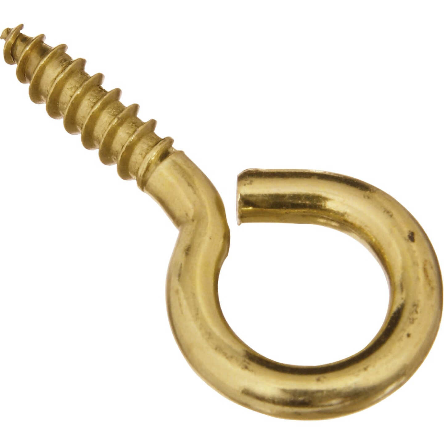 National Hardware #8 Brass Large Screw Eye (3-Count) Image 1