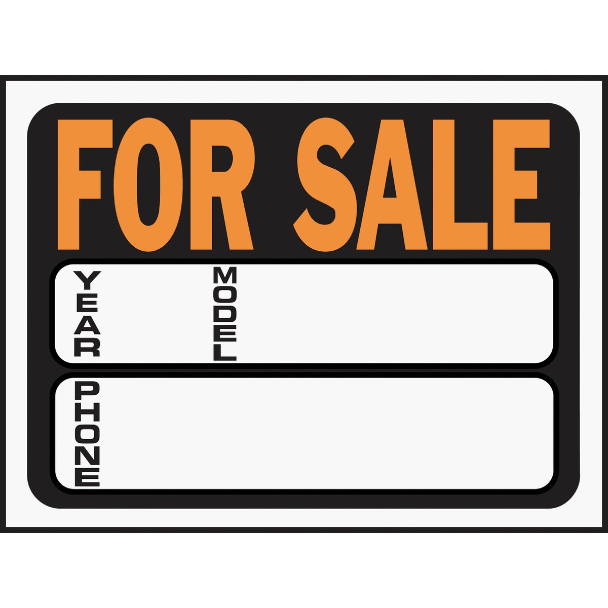 Hy-Ko 9x12 Plastic Sign, Auto For Sale