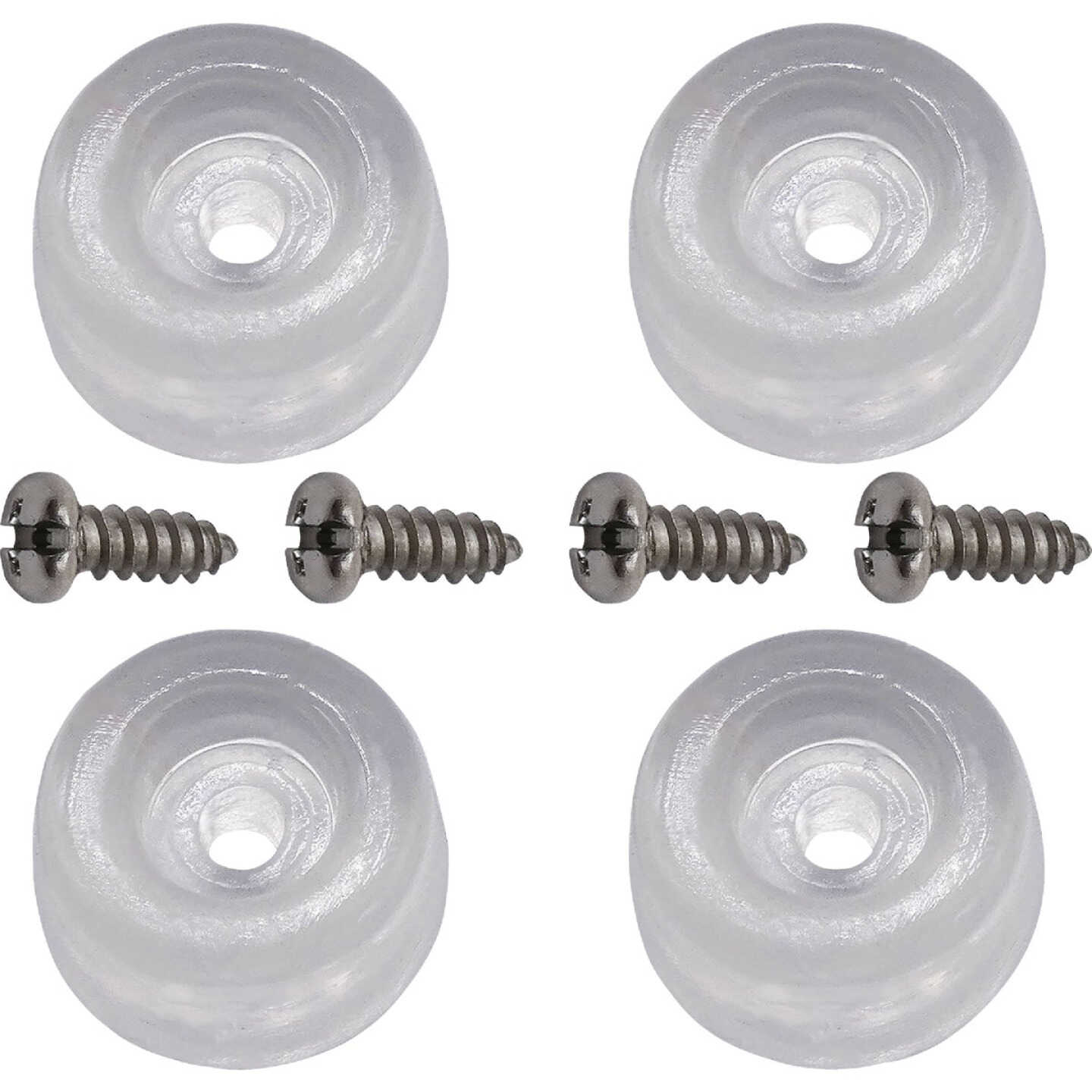 Super Sliders 7/8 In. Screw-on Furniture Wall Bumpers (4-Pack) Image 2