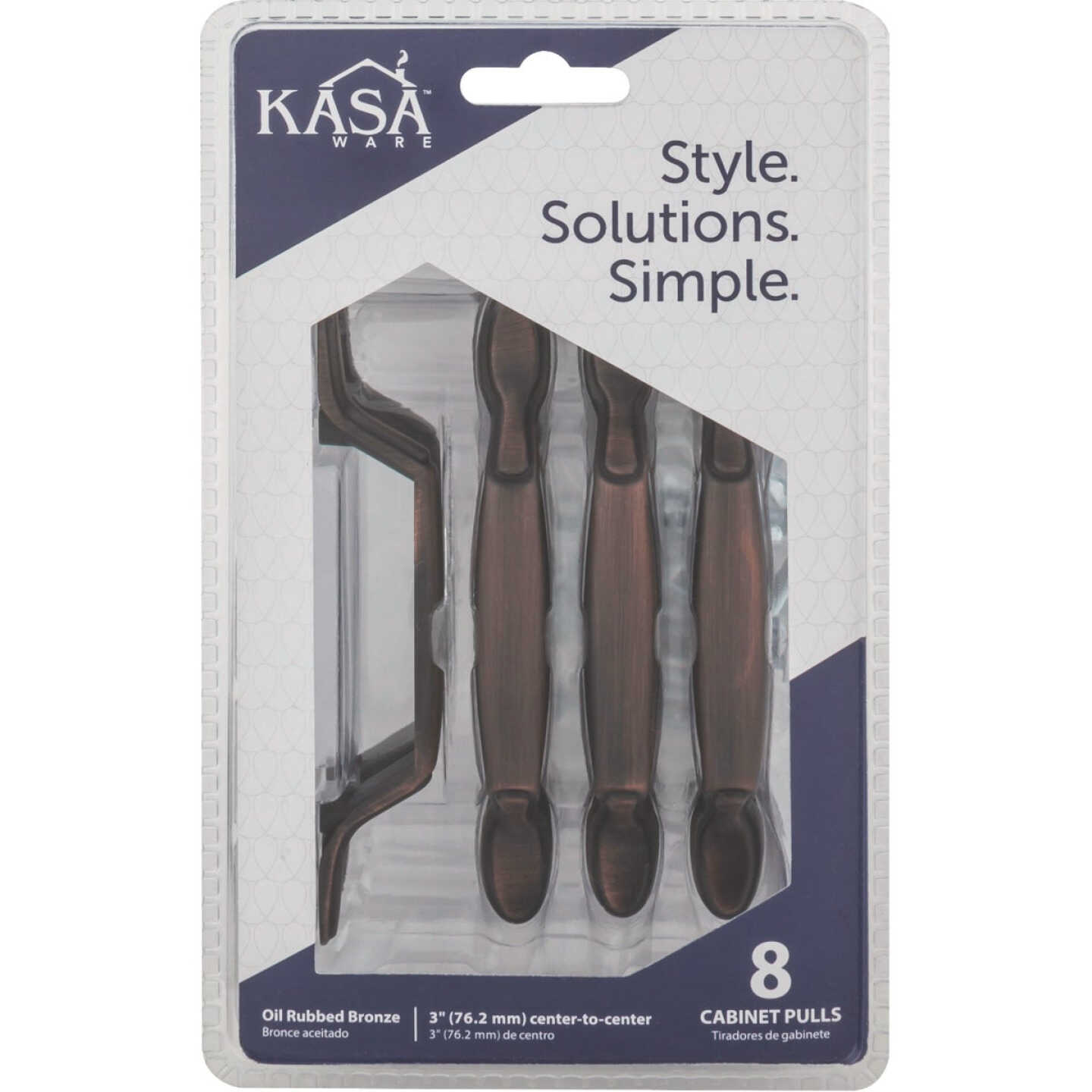 KasaWare 5 In. Brushed Oil Rubbed Bronze Cabinet Pull (8-Pack) Image 2