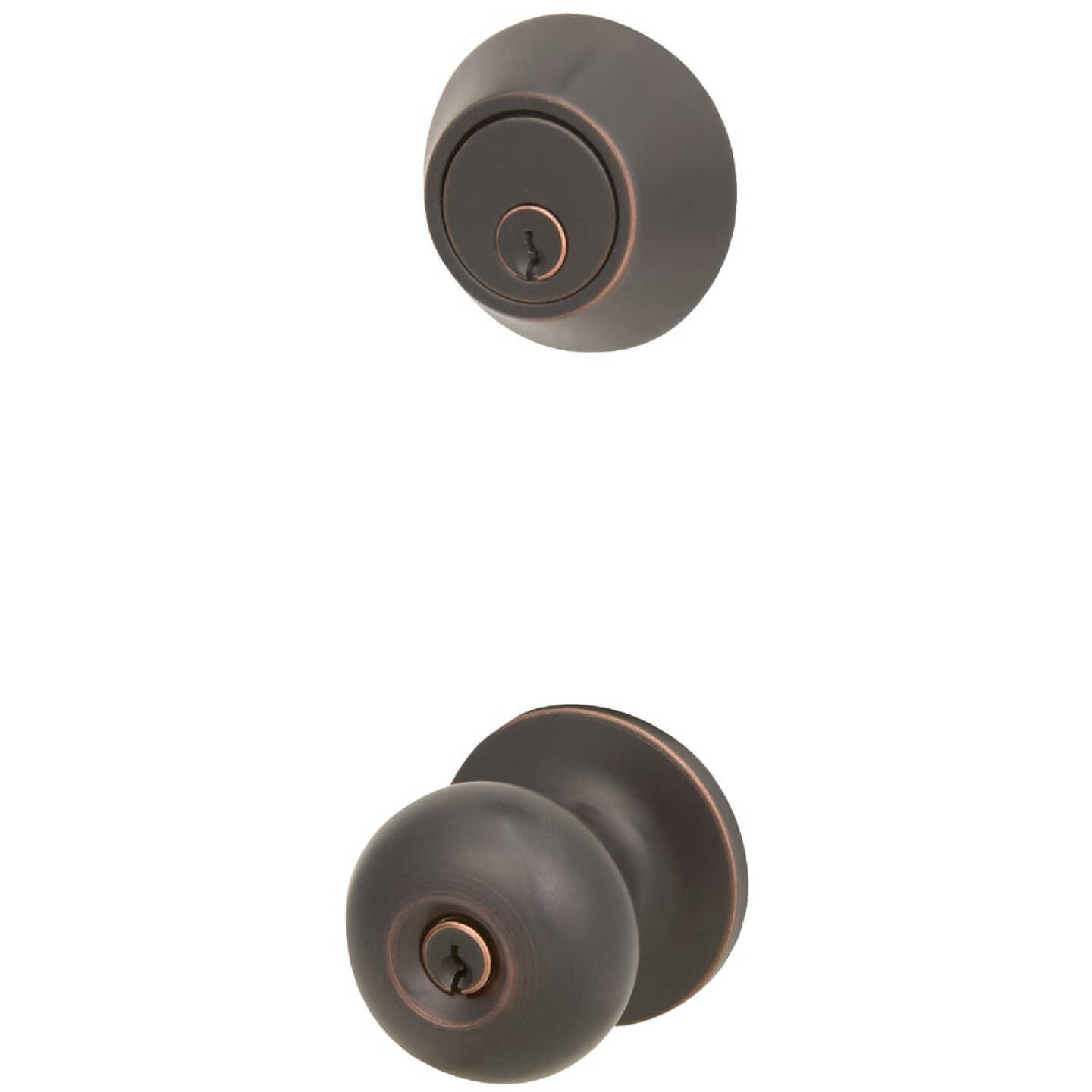 Steel Pro Oil Rubbed Bronze Deadbolt and Door Knob Combo Image 1