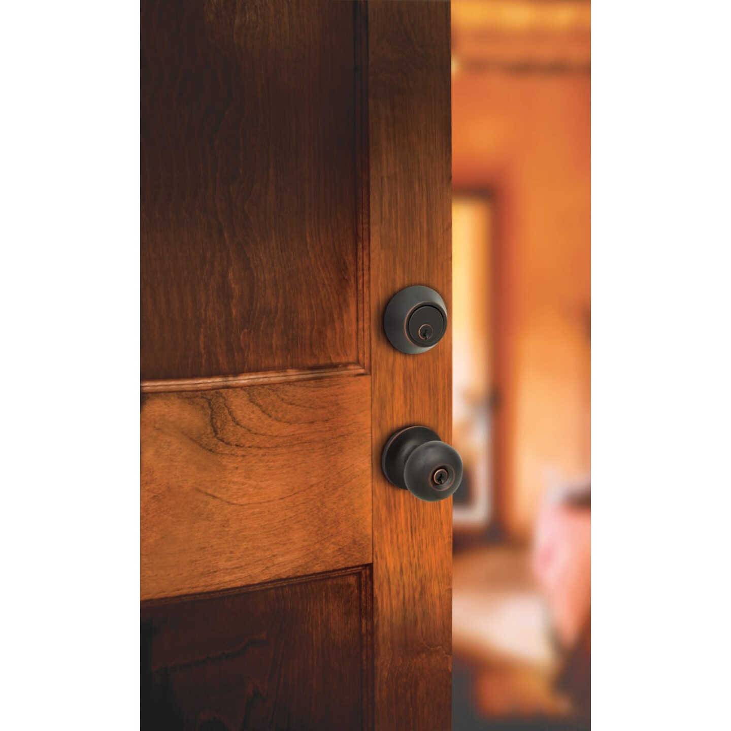 Steel Pro Oil Rubbed Bronze Deadbolt and Door Knob Combo Image 5