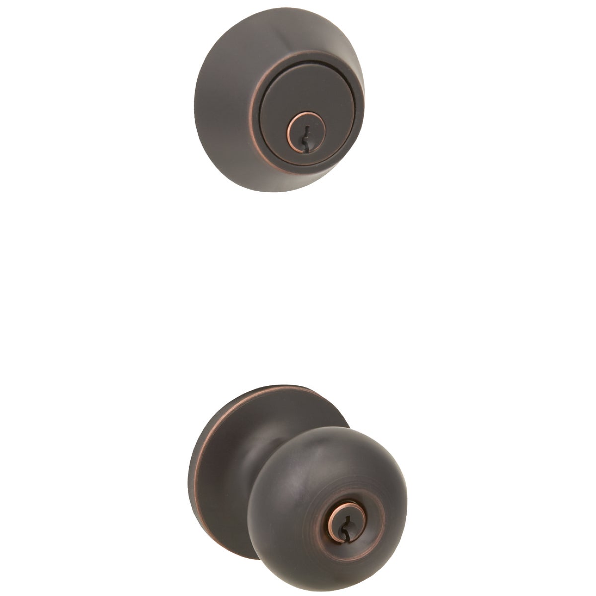 Steel Pro Oil Rubbed Bronze Deadbolt and Door Knob Combo Image 7