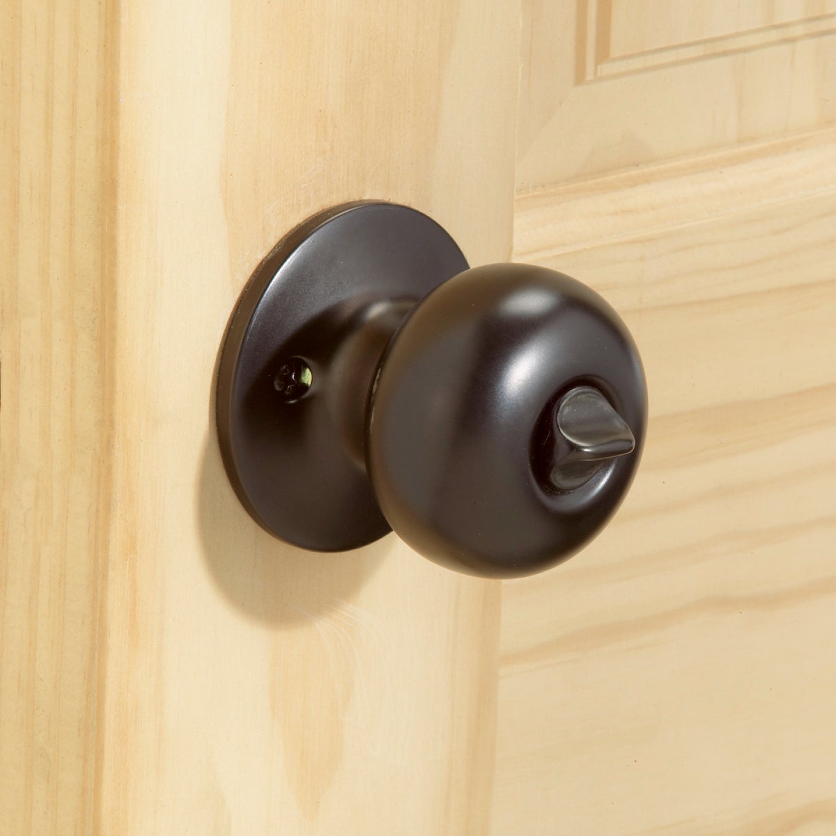 Steel Pro Oil Rubbed Bronze Bed & Bath Door Knob Image 2