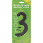 Hy-Ko 4 In. Satin Black Number 3 Image 2