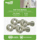 National Hardware Half Turn Button (4-Pack) Image 2
