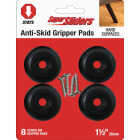 Super Sliders 1-1/2 In. Anti-Skid Screw-On Beige Furniture Pad (4-Piece) Image 1