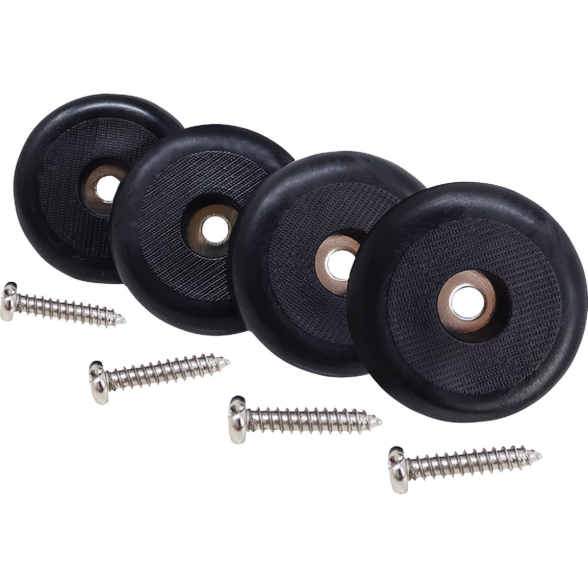 Super Sliders 1-1/2 In. Anti-Skid Screw-On Beige Furniture Pad (4-Piece) Image 2