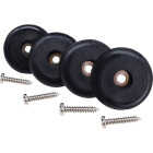 Super Sliders 1-1/2 In. Anti-Skid Screw-On Beige Furniture Pad (4-Piece) Image 2