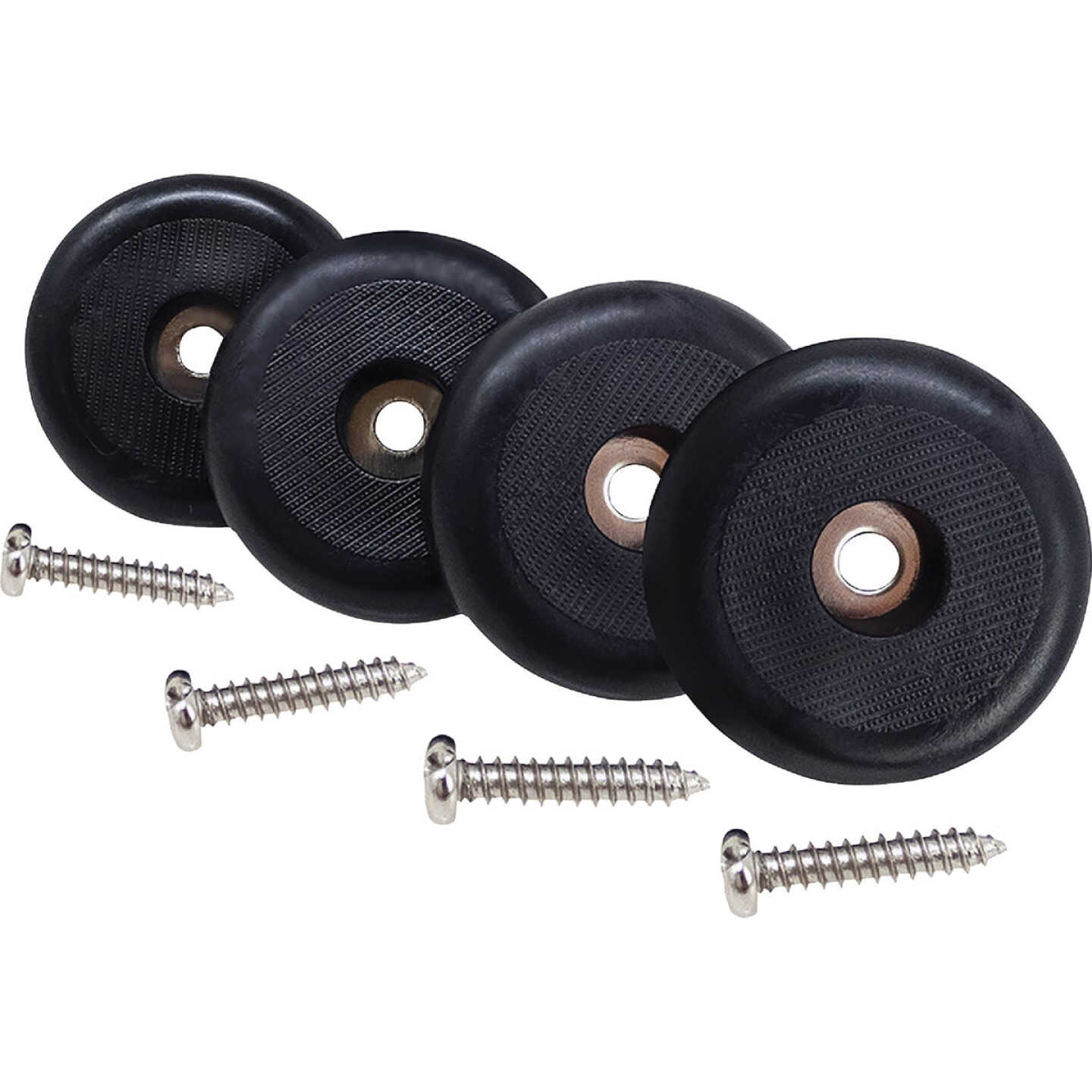Super Sliders 1-1/2 In. Anti-Skid Screw-On Beige Furniture Pad (4-Piece) Image 2