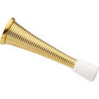 National Hardware 3 In. Brass Spring Door Stop Image 1