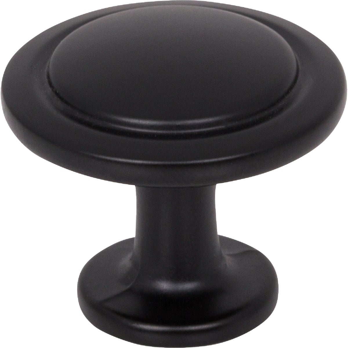 Elements Gatsby 1-1/4" Diameter Matte Black Mushroom Knob