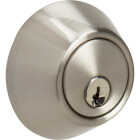 Steel Pro Brushed Nickel Double Cylinder Deadbolt Image 1