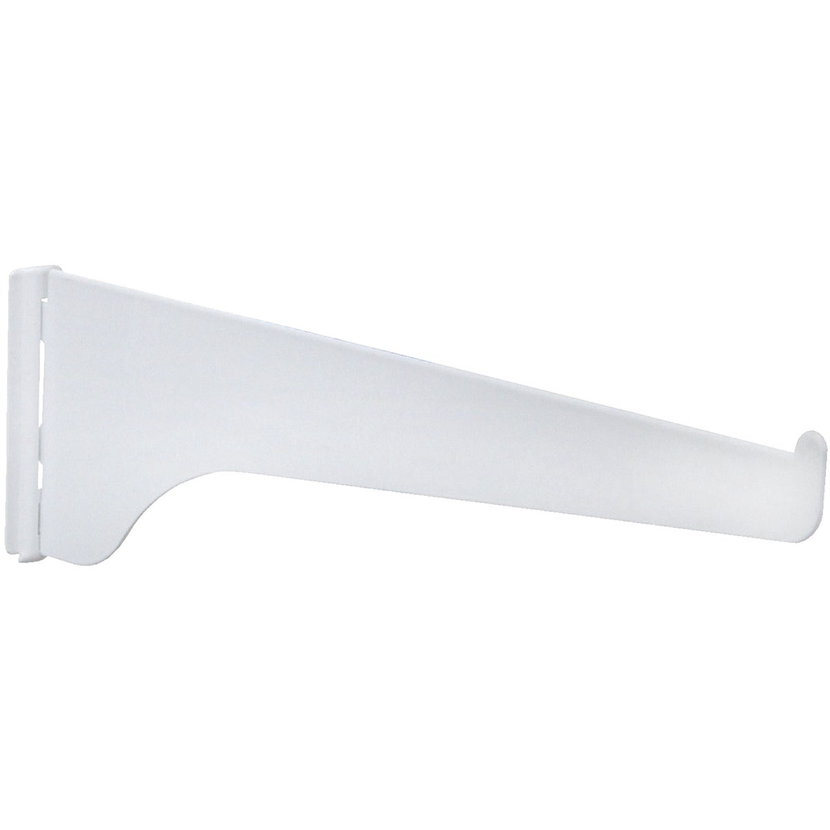 Knape & Vogt 180 Series 16 In. White Steel Regular-Duty Single-Slot Shelf Bracket