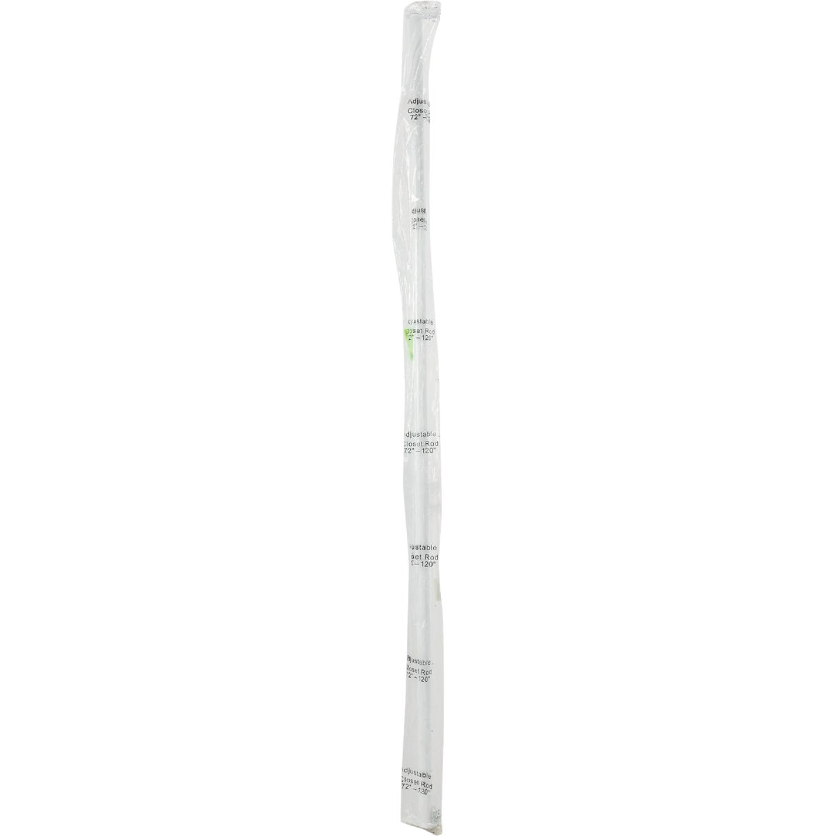 John Sterling Closet-Pro 72 In. to 120 In. x 1 In. Adjustable Closet Rod, White Image 2
