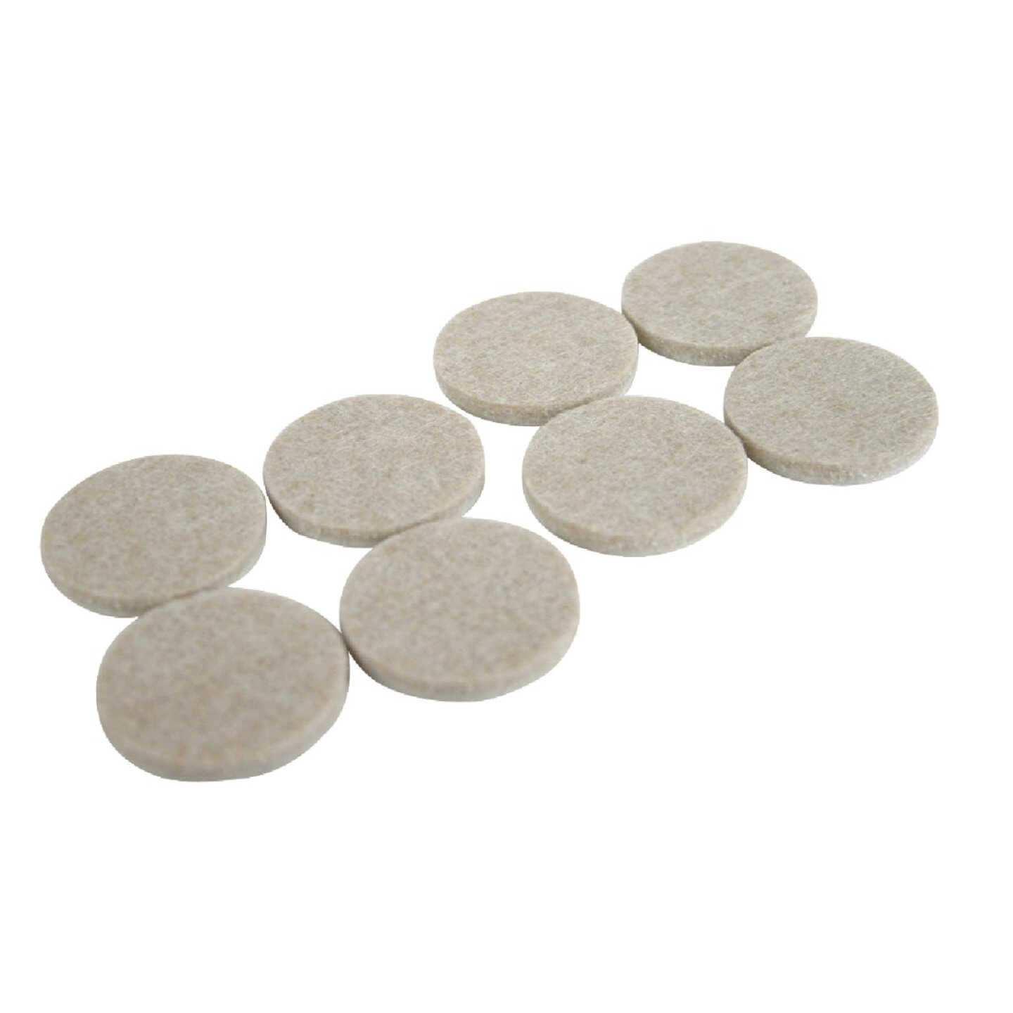 Magic Sliders 1-1/2 In. Round Oatmeal Self Adhesive Felt Pads (8-Pack) Image 1