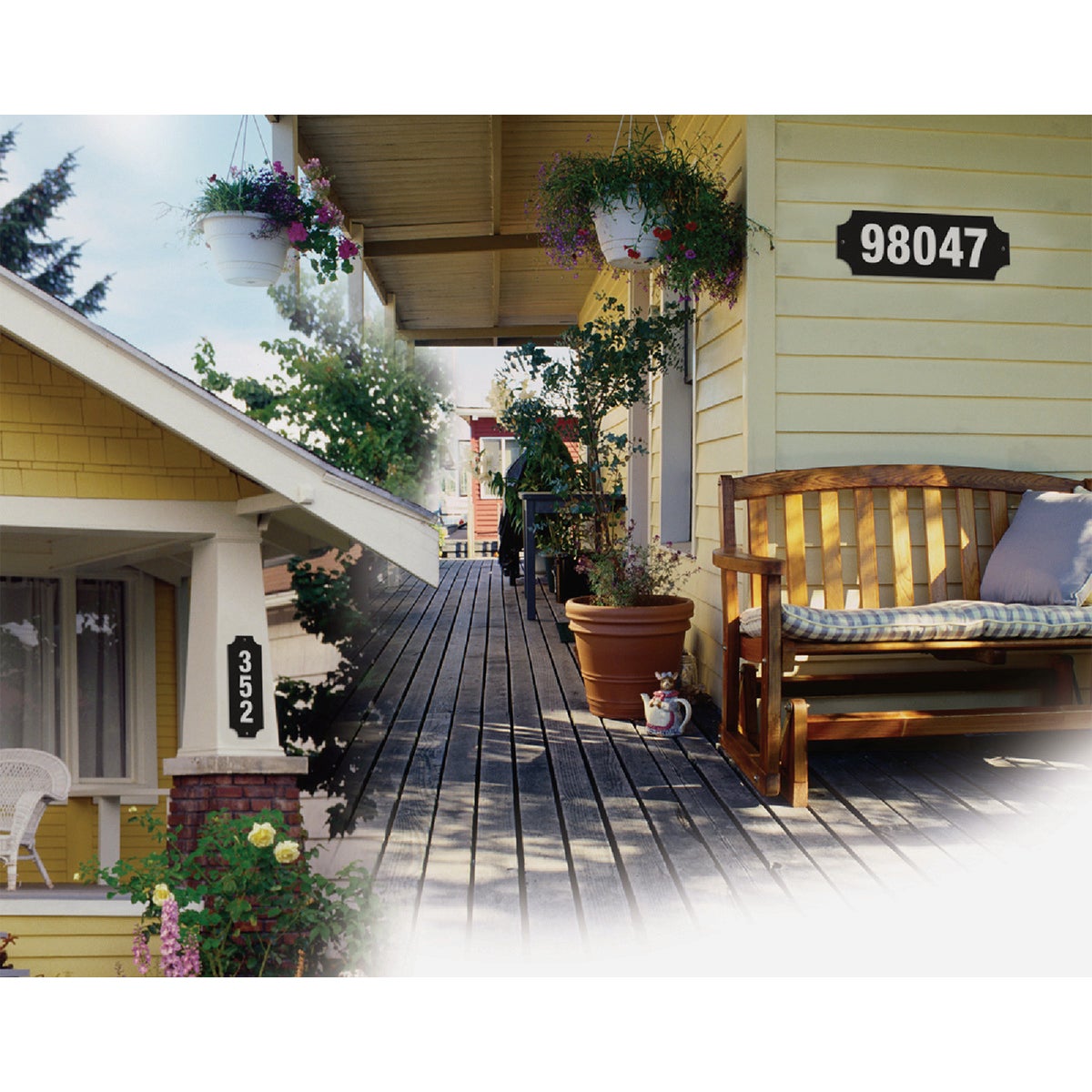 Midwest Fastener Hy-Ko House Number Plaque with Refill Numbers Image 2