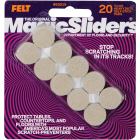 Magic Sliders 3/4 In. Oatmeal Self Adhesive Felt Pads,(20-Count) Image 2