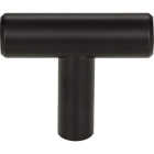 Elements Naples 1-9/16 In. Length Matte Black Bar Knob Image 3