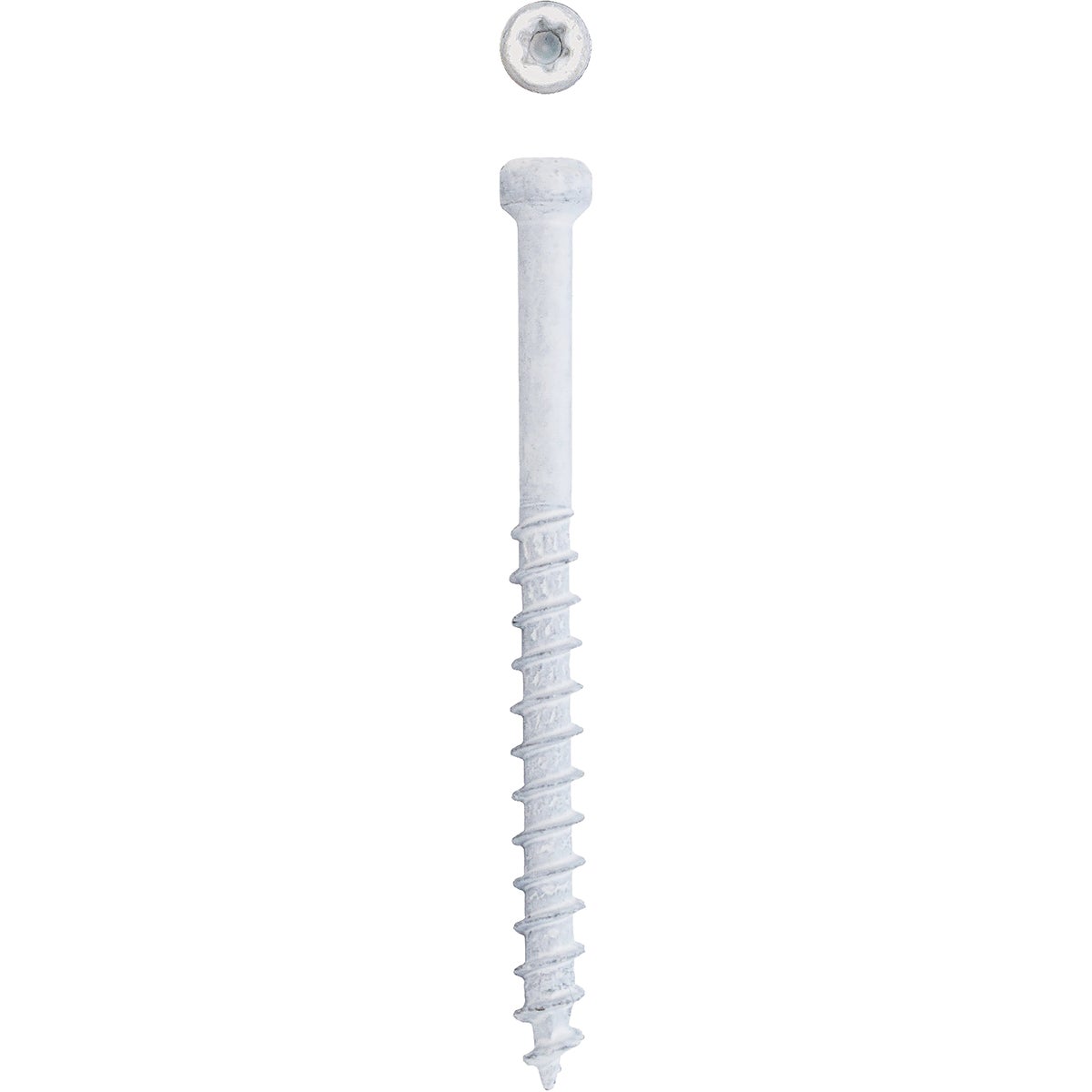 SPAX PowerTrim #8 x 2 In. T10 Plus Cylindric Head HCR (Exterior Rated) White Trim Screw (100-Ct.) Image 5