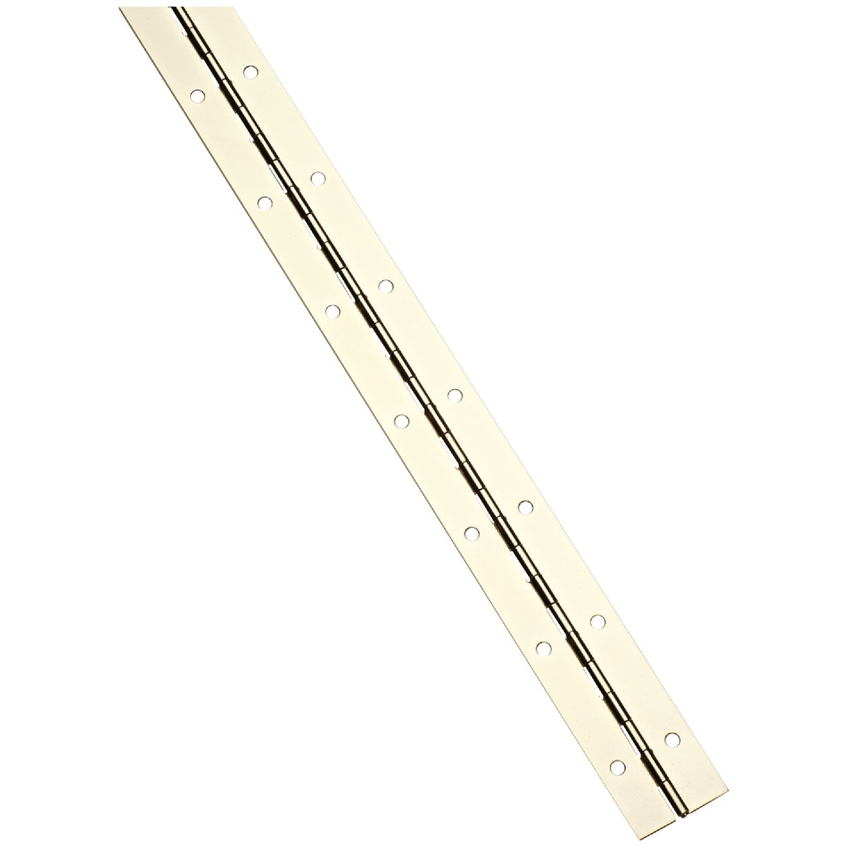 National Hardware Steel 1-1/2 In. x 72 In. Bright Brass Continuous Hinge
