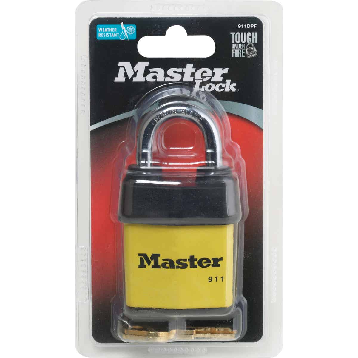 Master Lock 2-1/8 In. W. FlexFit Keyway Cover Laminated Steel Different Keyed Padlock Image 2