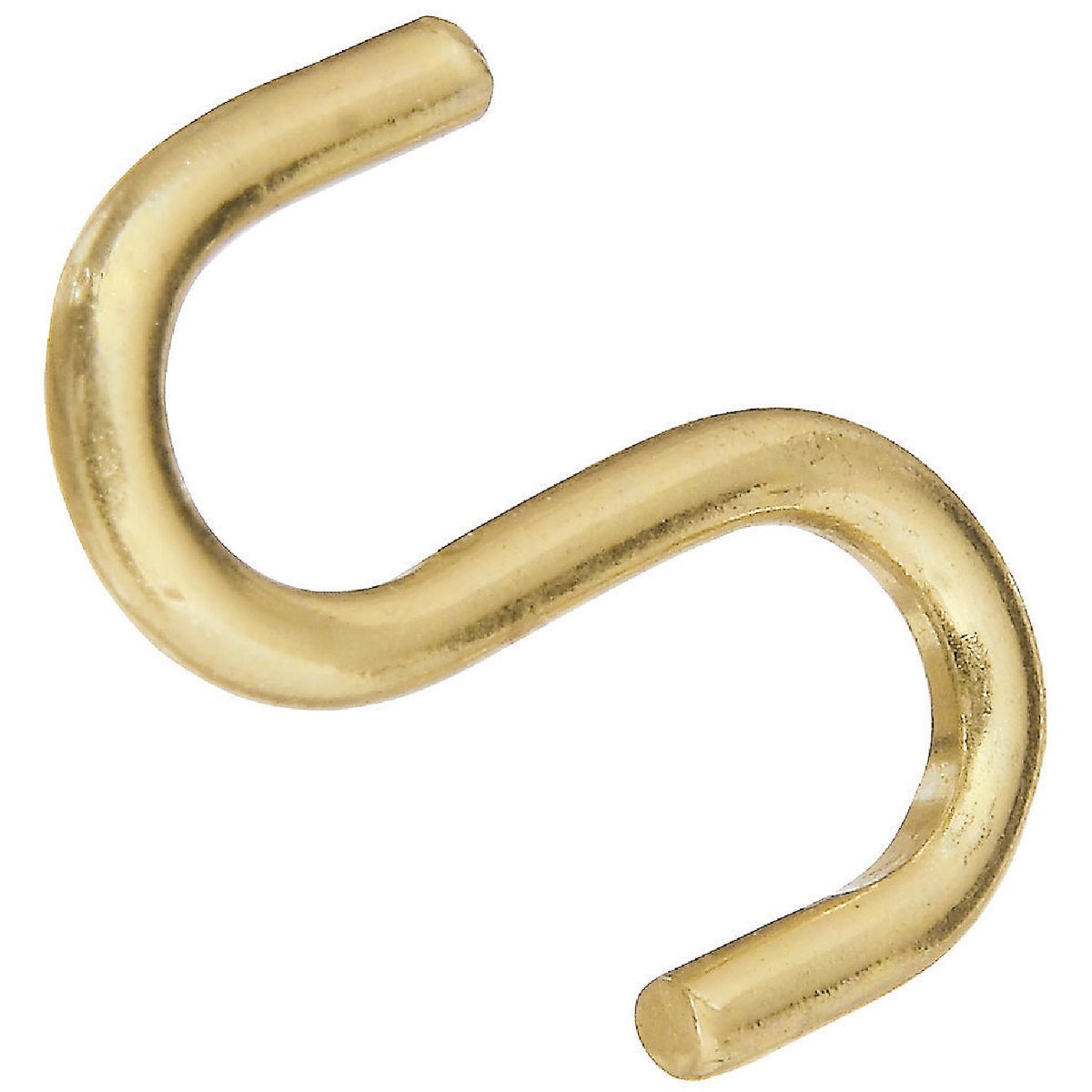 National Hardware 1 In. Brass Heavy Open S Hook (3-Count)