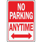 Hy-Ko Heavy-Duty Aluminum Sign, No Parking Anytime Image 1