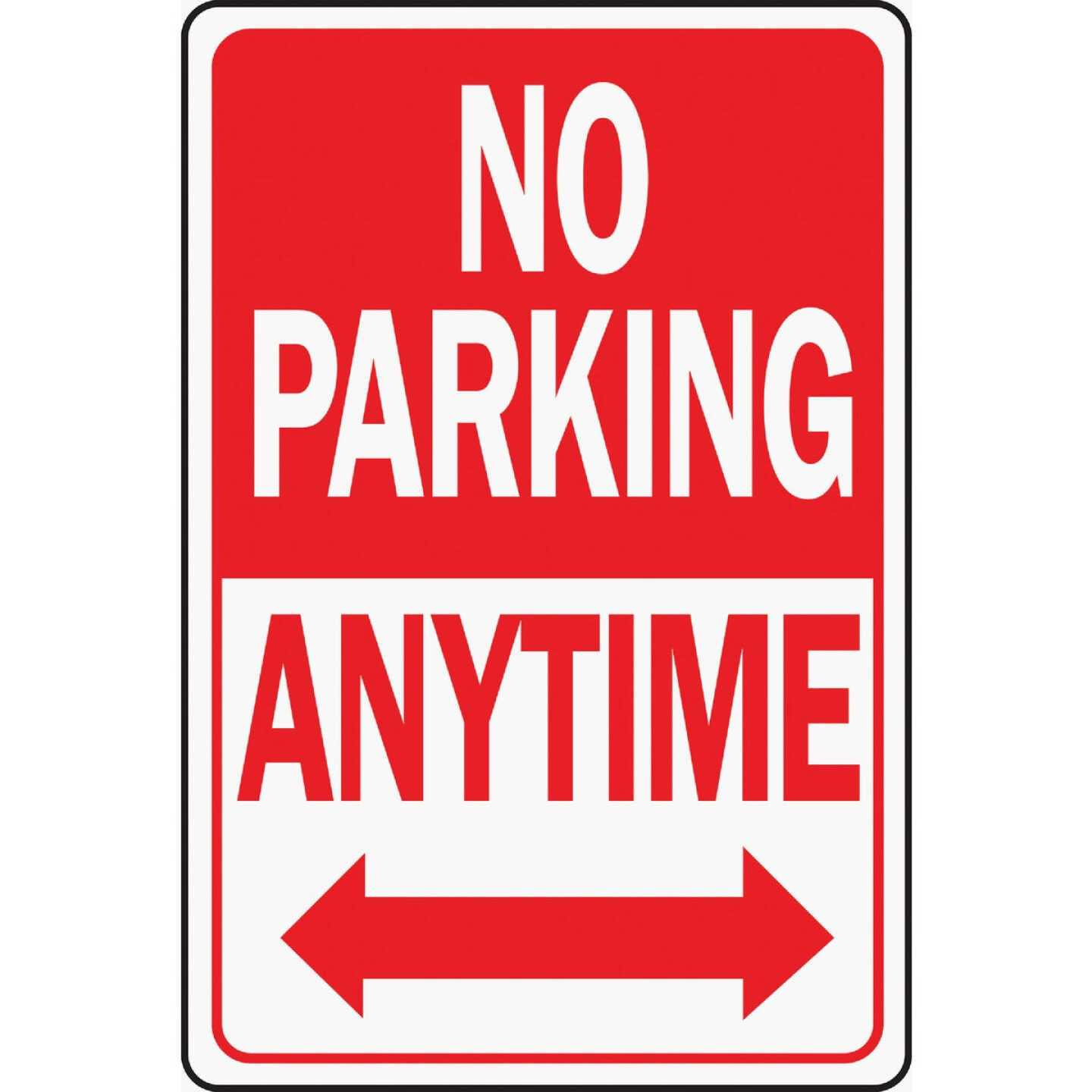 Hy-Ko Heavy-Duty Aluminum Sign, No Parking Anytime Image 1