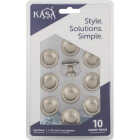 KasaWare 1-1/8 In. Diameter Satin Nickel Cabinet Knob (10-Pack) Image 3