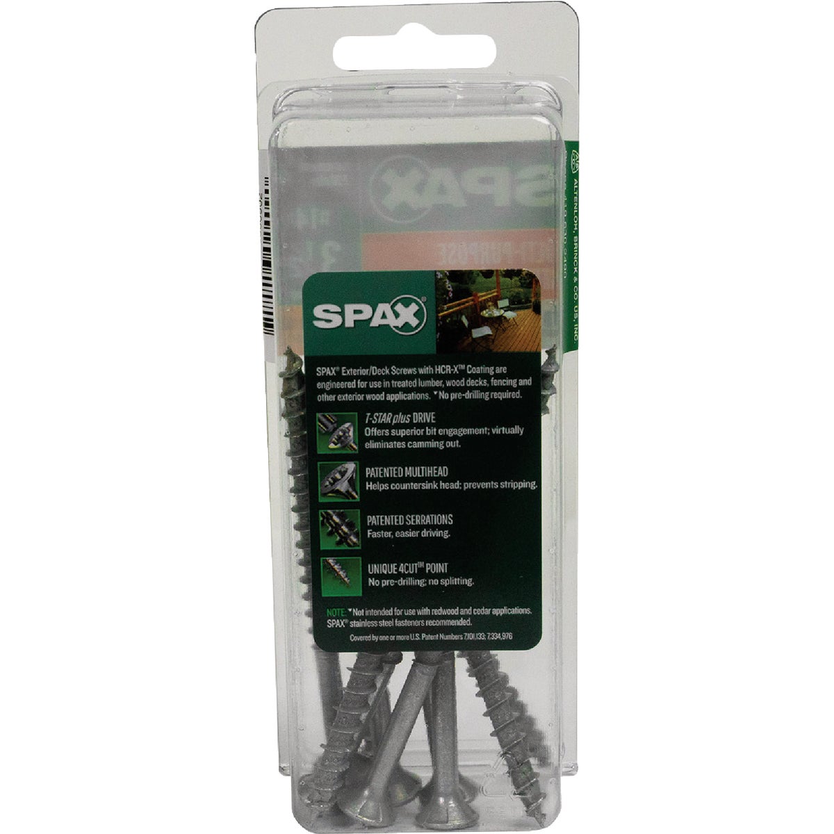 SPAX #14 x 3-1/2 In. T30 Plus Flat Head HCR-X (Exterior Rated) Deck Screw (10-Count) Image 5