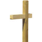 Universal Forest Products Dog Ear Southern Yellow Pine Treated Mailbox Post Image 1