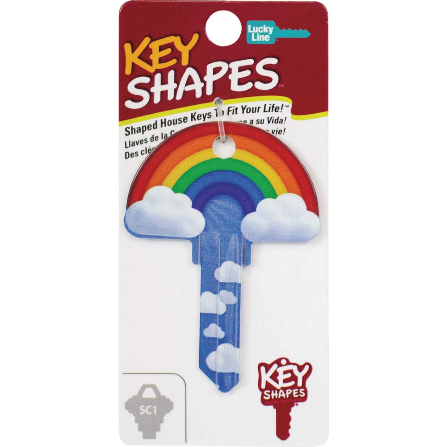 Lucky Line Rainbow Key Shapes Decorative House Key - SC1 Image 3