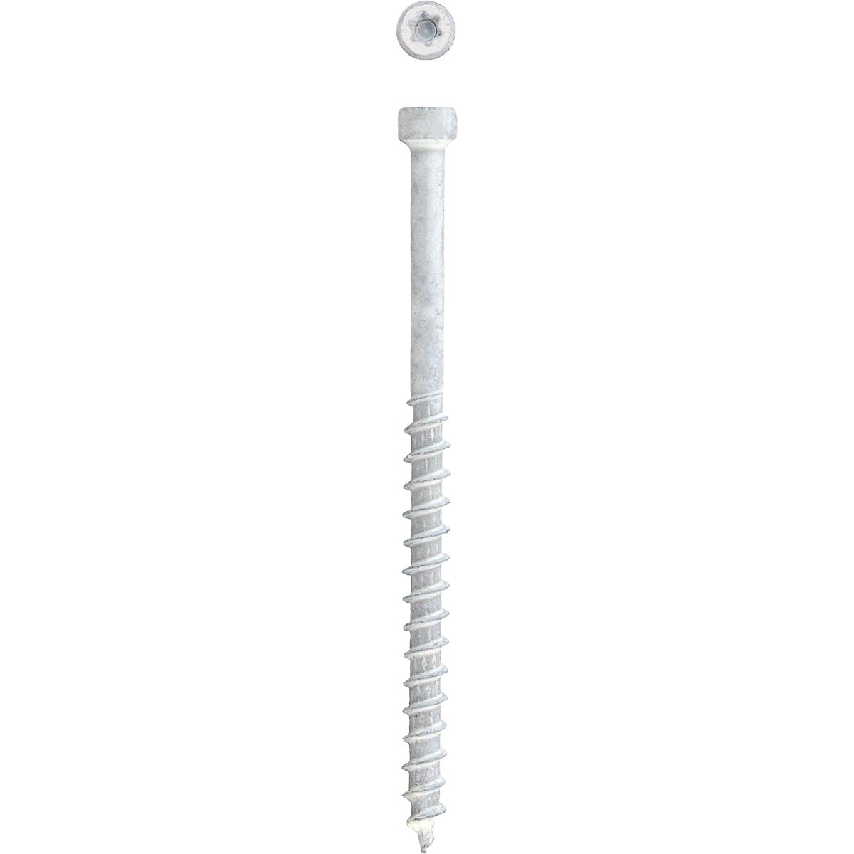 SPAX PowerTrim #8 x 2-1/2 In. T10 Plus Cylindric Head HCR (Exterior Rated) White Trim Screw (100-Ct.) Image 6