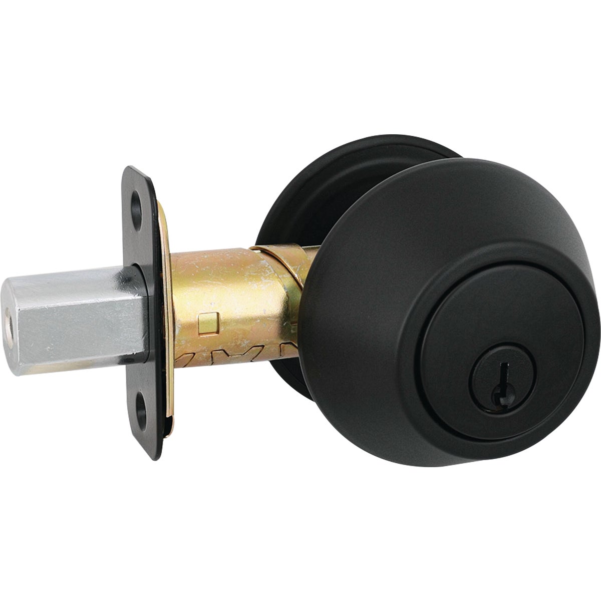 Steel Pro Matte Black Double Cylinder Deadbolt Image 3