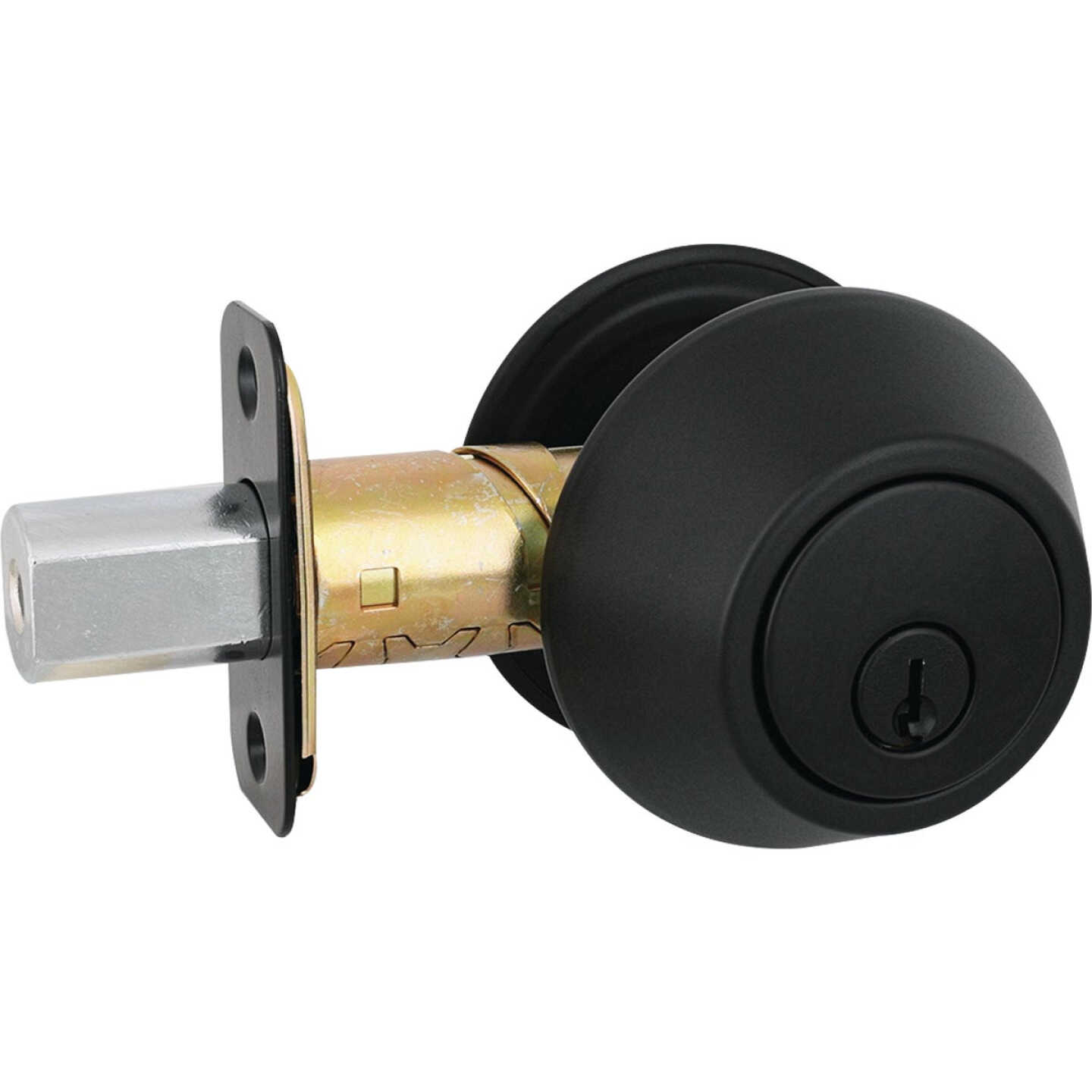 Steel Pro Matte Black Double Cylinder Deadbolt Image 3
