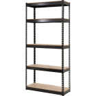 L-Beam 34 In. x 72 In. x 14 In. Black Steel 5-Tier Shelving Image 1