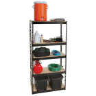 L-Beam 34 In. x 72 In. x 14 In. Black Steel 5-Tier Shelving Image 2