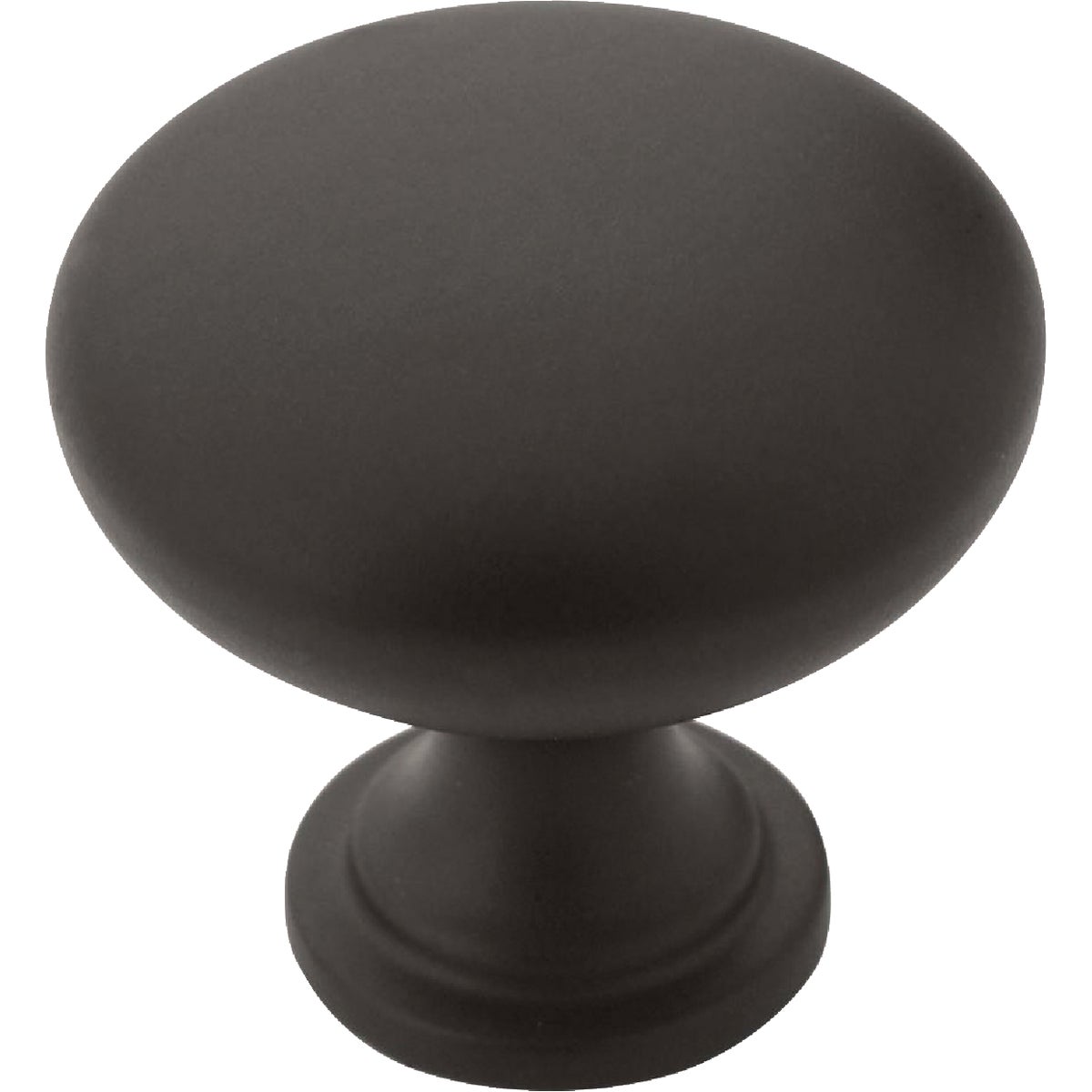 Amerock Edona 1.25 In. Dia. Round Matte Black Cabinet Knob (10-Pack) Image 1