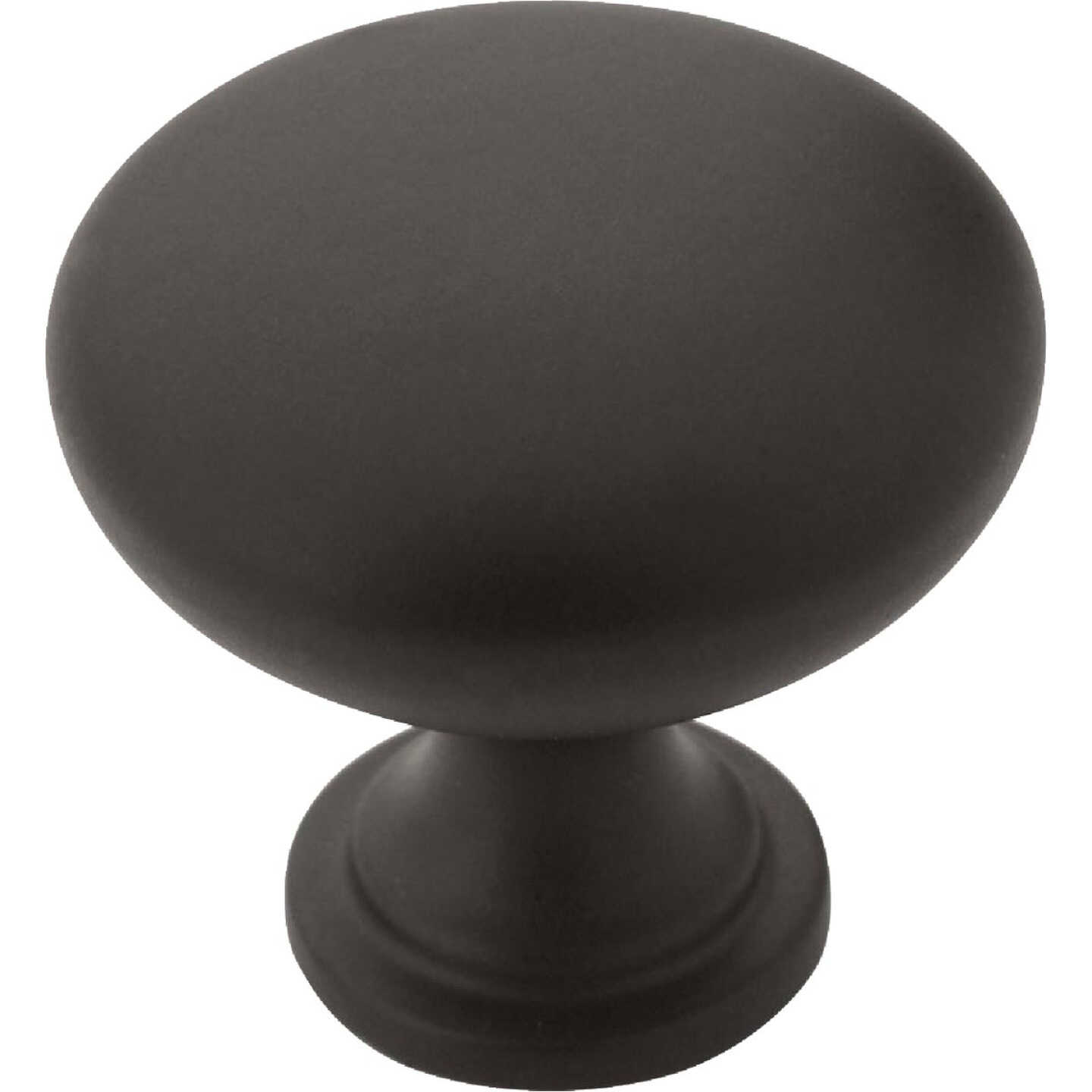 Amerock Edona 1.25 In. Dia. Round Matte Black Cabinet Knob (10-Pack) Image 1