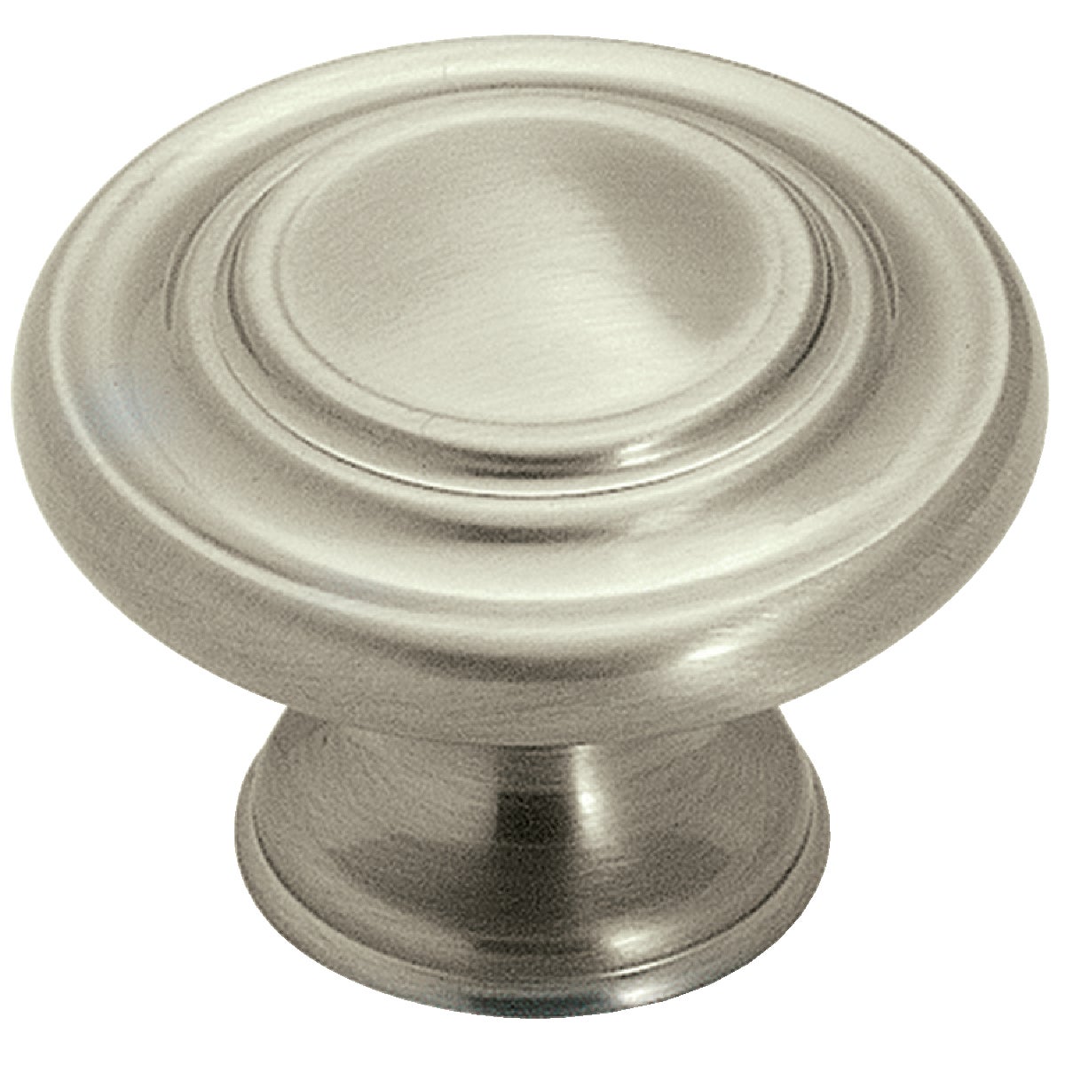 Amerock Inspirations 1.3125 In. Dia. Round Satin Nickel Cabinet Knob Image 1