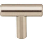 Elements Naples 1-9/16 In. Length Satin Nickel Bar Knob Image 2