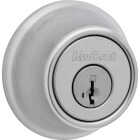 Kwikset 660 Mobile Home Single Cylinder Deadbolt with SmartKey, Satin Chrome Image 1
