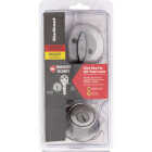 Kwikset 660 Mobile Home Single Cylinder Deadbolt with SmartKey, Satin Chrome Image 2