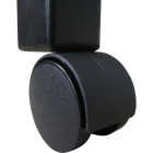 Do it 1-5/8 In. Dia. Black Twin Wheel Caster with 1-1/2 In. Stem (2-Pack) Image 1